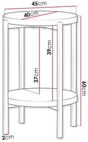 Konferenčný stolík Batasa 1 (čierna + captains deck). Vlastná spoľahlivá doprava až k Vám domov. 1121846