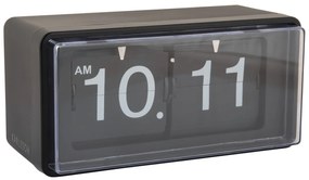 Karlsson Retro preklápacie hodiny KA6055BK – čierne 20 cm