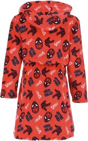 Detský / chlapčenský coral fleece župan s kapucňou Spidey, EU 98 Červená