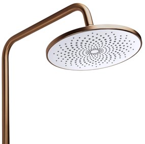 Rea Clif, sprchový set s ručnou a hlavovou sprchou, medená matná, REA-P3914