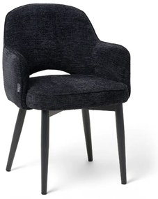 BENTO BLACK ČALÚNENÁ STOLIČKA Black