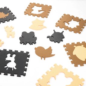 KIK Detská penová podložka puzzle EVA 9 dielov 85 x 85 cm