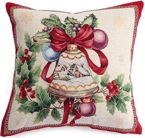 Gobelínová obliečka na vankúšik VIANOČNÝ ZVON 45 x 45 cm
