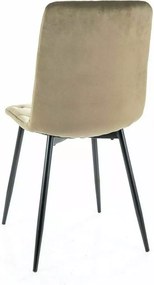 SI Jerry Velvet stolička tmavá béžová