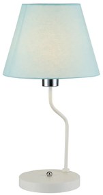 CLX Stolná moderná lampa VLADIMIRO, 1xE14, 60W, modrobiela