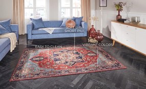 ELLE Decoration, Kusový koberec Imagination 104207 Oriental / Red z kolekcie Elle, 120x160, červená, chodba / predsieň