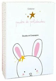 Doudou Darčeková sada - Hračka s úchytom na cumlík králiček 15 cm