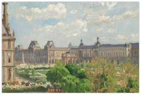 Obraz - Camille Pissarro, Place du Carrousel, Paris, reprodukcia (90x60 cm)