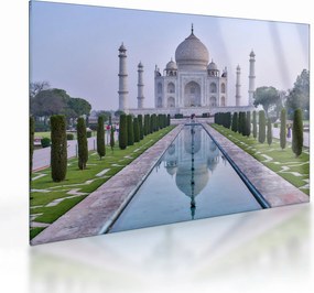 Sklenený obraz - Taj Mahal za východu slnka (70x50 cm)