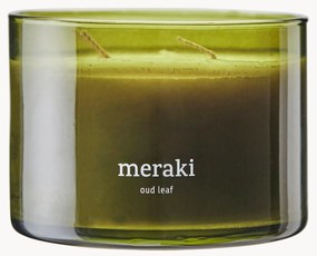 Trojknôtová vonná sviečka Oud Leaf (ruža, cédrové drevo, jazmín, kosatec a konvalinka)