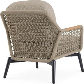 Svetlohnedé kovové záhradné kreslo Eulero – Bizzotto