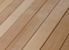 Bambusový paraván HWC-O30, deliaca stena, 5 panelov, 170 × 204 cm – hnedá
