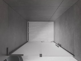 Mexen Velar L, posuvné sprchové dvere do otvoru 90 cm, 8mm sklo námraza, grafit brúsený, 871-090-003-31-66