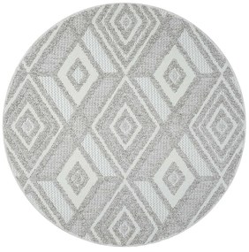 Dekorstudio Moderný okrúhly koberec LINDO 8875 - béžový Priemer koberca: 160cm