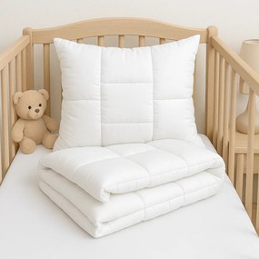 Zimný detský set – paplón 100x135 cm + vankúš 40x60 cm, bavlna 500 g/m², výplň polyester, antialergický, slovenský výrobok