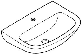 GROHE 39440000 - Umývadlo BAU CERAMIC 553 × 386 mm keramika/biela