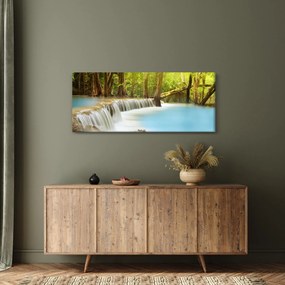Obraz Huay Mae Kamin vodopádu v lese (120x50 cm)