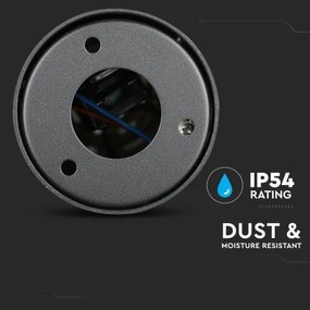 Vonkajšia lampa 1xGU10/35W/230V IP54 80 cm čierna