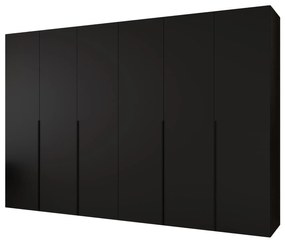 Šatníková skriňa 300 cm Alice 1 (čierna + čierna). Akcia -20%. Vlastná spoľahlivá doprava až k Vám domov. 1126140