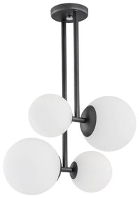 Argon 1645 - Luster na tyči ASPEN 4xE27/15W/230V antracit