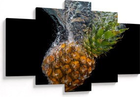Obraz ananásu vo vode (150x105 cm)