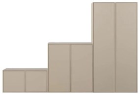 Krémová modulárna skriňa z borovicového dreva 300x200 cm Daily – vtwonen