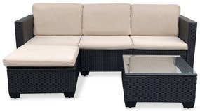 Noela Záhradná rohová sedacia súprava Amy