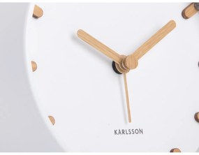 Karlsson 5943WH dizajnový budík 11 cm