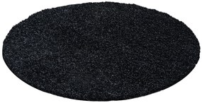 Ayyildiz Kusový koberec LIFE 1500, Okrúhly, Antracitová Rozmer koberca: 160 cm KRUH