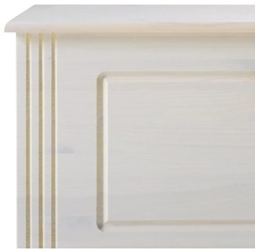Biela truhlica z borovicového dreva 80x45 cm Anita – Støraa