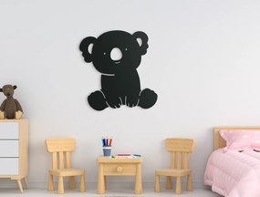 drevko Detská nálepka na stenu Koala Rozmer obrazu: 44,5 x 43 cm, Farba dekorácie: Čierna