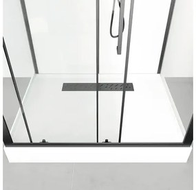 Sprchový box Aurlane Urban 2 115 x 90 x 215 cm čierny