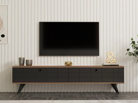 TV stolík/skrinka Butepe (antracit + borovica atlantická) . Akcia -30%. Vlastná spoľahlivá doprava až k Vám domov. 1095157