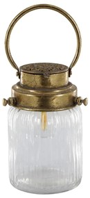 Chic Antique Svietiaci LED lampáš French Antique brass 18 cm