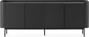 Čierna komoda 200x80x40 cm Willa – MOME