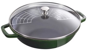Staub wok so sklenenou pokrievkou 30 cm/4,4 l bazalka, 40511-465