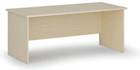 Kancelársky písací stôl PRIMO WOOD, 180x80 cm, breza