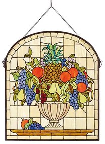 Vitráž závesná dekorácia lapač slnka FRUITS 62*72