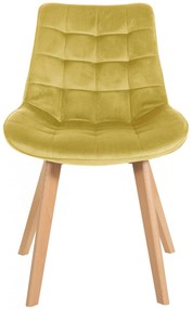 Stolička Brook - zamat - Žltá