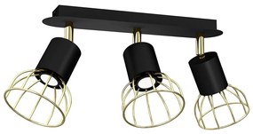 Bodové svietidlo DANTE 3xGU10/25W/230V čierna/zlatá