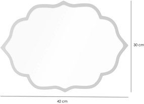 Zrkadlo Velvette (biela). Akcia -18%. Vlastná spoľahlivá doprava až k Vám domov. 1127525