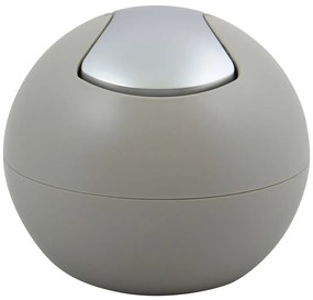 Taupe plastový odpadkový kôš 1 l Bowl Matt – Spirella