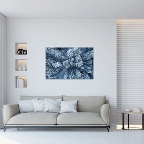 Obraz - Zasnežený les (90x60 cm)