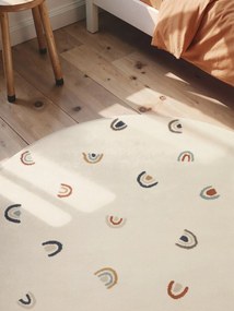 Hanse Home, Detský koberec Adventures 106414 Cream Multicolor kruh, 160x160 (priemer) kruh, viacfarebná, detská izba