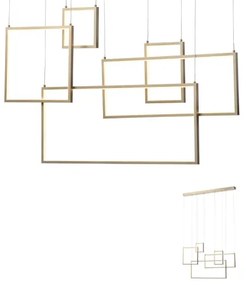 Redo 01-2317 - LED Stmievateľný luster na lanku PLANA LED/80W/230V zlatý