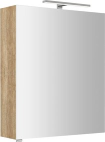 Sapho Sapho, RIWA galérka s LED osvetlením, 60x70x17cm, dub Alabama, RIW060-0022