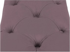 Fialový otoman k posteli s úložným priestorom Kooko Home Manna, 47 × 140 cm