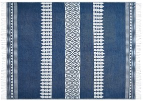 Prikrývka 130 x 170 cm modrá TARLAY Beliani