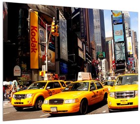 Obraz žltých taxíkov v NY (70x50 cm)