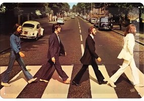Plechová ceduľa Beatles - Abbey Road, ( x  cm)